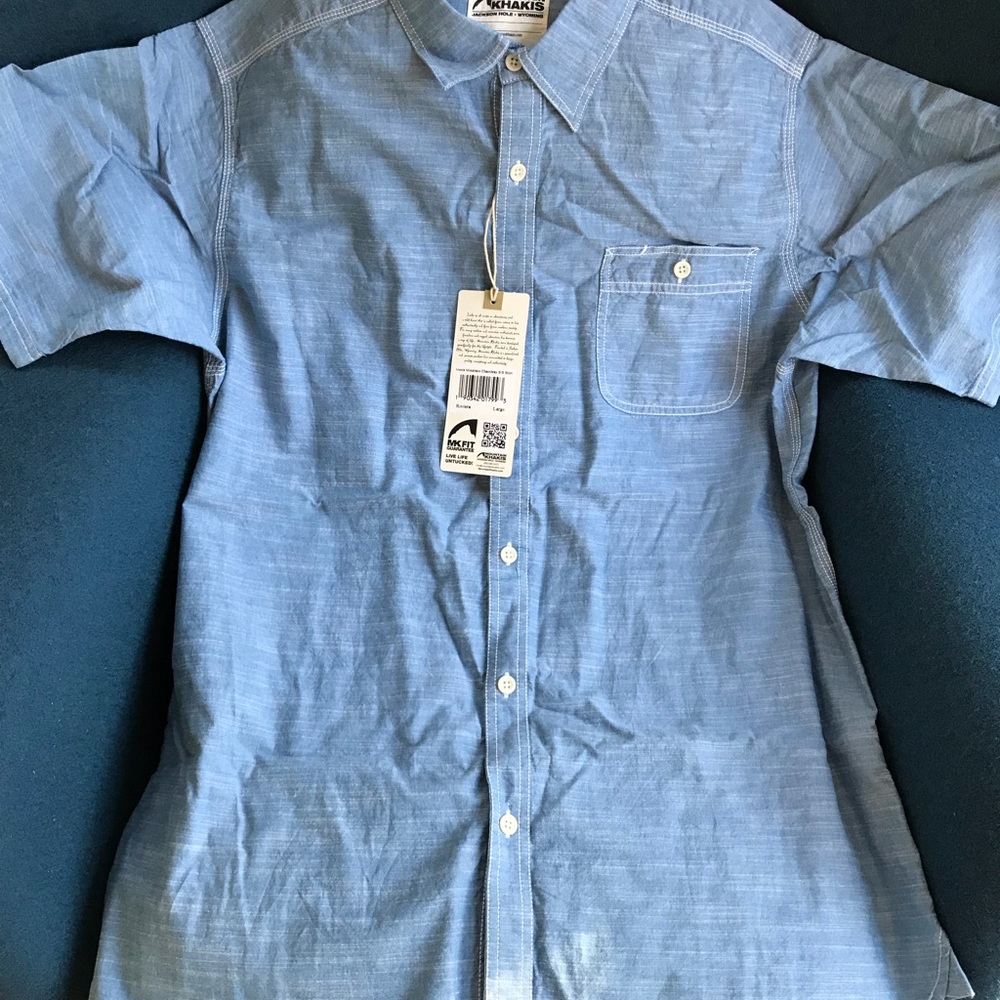 Mountain Khaki chambray s/s shirt Sz L